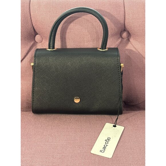 olga berg Sasha Top Handle Bag in Black New Womens Handbag Purse - Picture 5 of 11